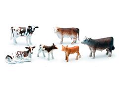 05593-D - New-Ray Toys Country Life Series Farm Cattle 6 Piece