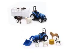 05735-CASE - New-Ray Toys New Holland Boomer 55 Tractor Assortment 6