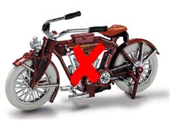 NEW-RAY #06067-5-X1 - 1912 Indian V-2 Motorcycle in Red