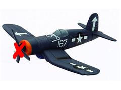 06687-A-X - New-Ray Toys F4U Corsair Fighter Plane PROPELLER MISSING Made