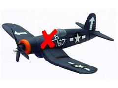 06687-A-X1 - New-Ray Toys F4U Corsair Fighter Plane PLANE BROKEN INTO