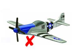 06687-C-X - New-Ray Toys P 51D Mustang Fighter Plane PLANE IS