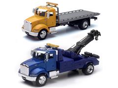 AS-15533A-SET-C - New-Ray Toys Utility Truck 2 Piece Towing SET SET