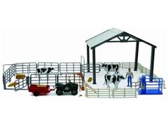SS-05045 - New-Ray Toys Dairy Pole Barn Playset Playset
