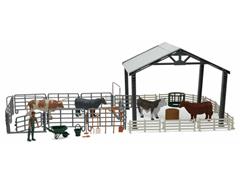 New-Ray Toys Pole Barn Ranch Playset Playset