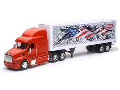 SS-12343H - New-Ray Toys Peterbilt 387 Semi Truck and Dry Van