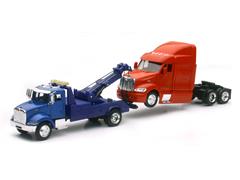 SS-15053 - New-Ray Toys Peterbilt 335 Tow Truck and Peterbilt 387