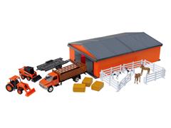 SS-33233 - New-Ray Toys Kubota Machine Shed Farm Playset Playset