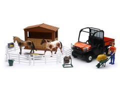 SS-33343 - New-Ray Toys Kubota RTV Horse Playset Playset