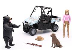 SS-76476-A - New-Ray Toys Teal Camo Hunting Vehicle Playset