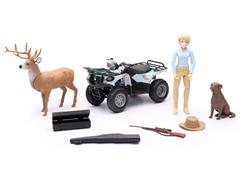 SS-76476-B - New-Ray Toys Teal Camo Hunting Vehicle Playset