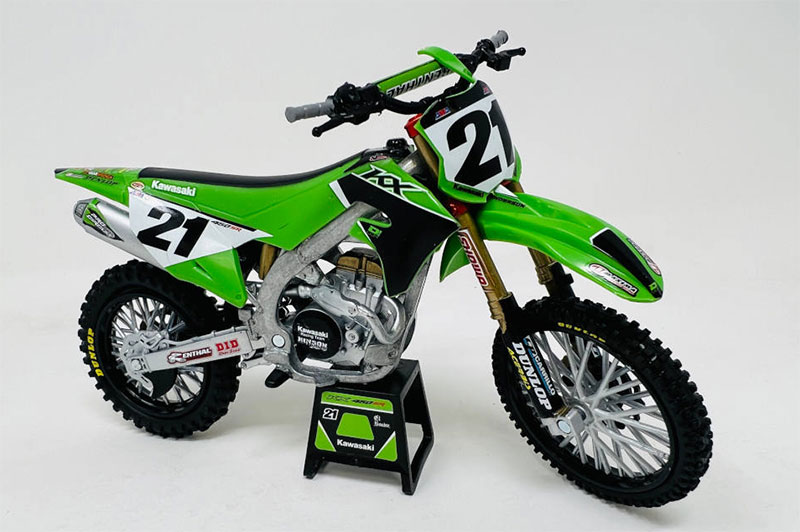 2022 Kawasaki Factory Team KX450F Dirt Bike - #21 Jason Anderson