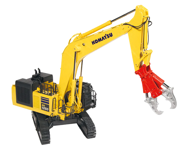 コマツ建機　KOMATSU PC 1250-11 　1/50 Komatsu PC1250-11 Tracked Excavator with Demolition Equipment - 9991