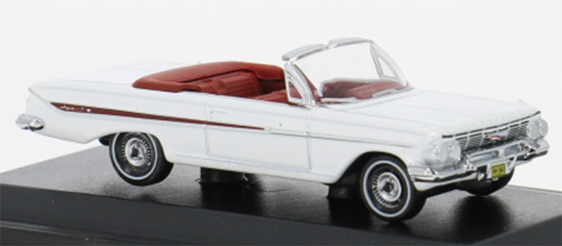 1961 Chevrolet Impala Convertible in White with Red Interior - CI61003