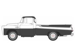 OXFORD #DP57006 - 1957 Dodge D100 Sweptside Pickup in White and Black