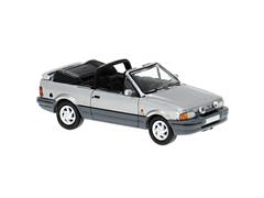 PCX87 #1578 - 1986 Ford Escort MK IV Convertible in Silver and Dark Grey with Black Interior