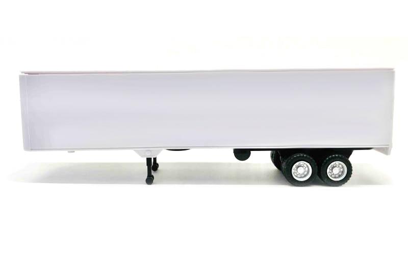 White Construction Lowboy Trailer w Promotex Wheels 1/87 HO Logistics 415487 6