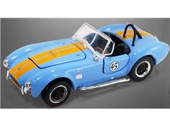 SHELBY COLLECTIBLES #SC-705-45 - 1965 Shelby Cobra 427 S/C #45 in Blue with Yellow Stripes