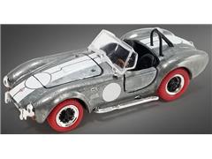 SHELBY COLLECTIBLES #SC-705-M - 1965 Shelby Cobra 427 S/C in Raw Metal with Red Tires