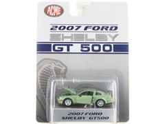 SHELBY COLLECTIBLES #SC64001-SP - 2007 Ford Mustang GT500 in Lime Green with Special Red Chassis