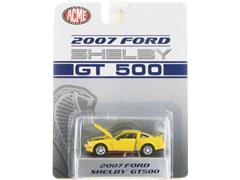 SHELBY COLLECTIBLES #SC64002-SP - 2007 Ford Mustang GT500 in Yellow with Special Red Chassis