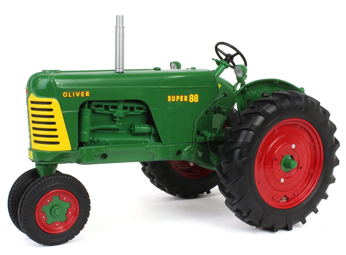 Oliver Super 88 Narrow-Front Gas Tractor with Red Wheels - SCT-949