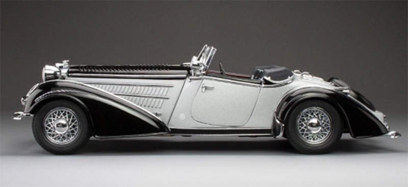 1939 Horch 855 Roadster in Black and Silver - SS-2410