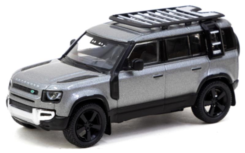 1/64 Land Rover Defender 110 V8 グレー ミニカー Land Rover Defender 110 in Dark Gray Metallic - T64G-020-GY
