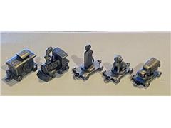 77166 - Texaco 95th Anniversary 5 Piece Pewter Miniature