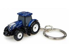 5814 - Universal Hobbies New Holland T7225 Blue Power Tractor Keyring