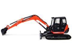 8102 - Universal Hobbies Kubota KX080 4 Compact Excavator diecast metal