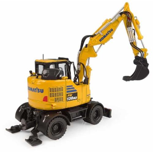 Komatsu PW138MR-11 Excavator in Construction Yellow and Black - 8190