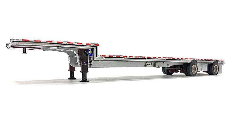 East Drop Deck Flatbed Trailer in Aluminum and Black - WBR027-1700