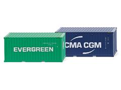 001814 - Wiking Model Evergreen and CMA CGM 20 Container Accessory