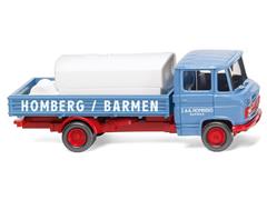 027102 - Wiking Model Homberg Mercedes Benz L 408 Flatbed Truck