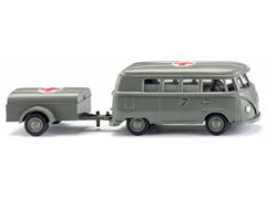 WIKING #032004 - Ambulance - 1963-67 Volkswagen T1 Bus with Trailer