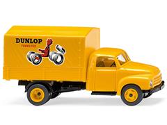 035203 - Wiking Model Dunlop Opel Blitz Covered Flatbed Truck High