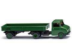 035602 - Wiking Model Dinkel Opel Blitz Flatbed Trailer Truck