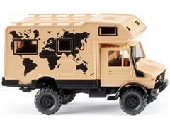 WIKING #037503 - 1975-93 Unimog U 1700 L in Beige with World Map Deco