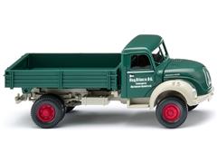 042495 - Wiking Model Aug Alborn 1957 Magirus Flatbed Dump Truck