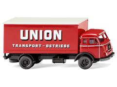 042502 - Wiking Model Union Transport 1955 61 Henschel Box Truck