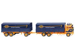 043308 - Wiking Model ASG Volvo F89 Flatbed Road Train