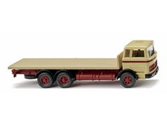 WIKING #044704 - 1963-67 Mercedes-Benz Flatbed Truck in Green-Beige