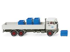 046202 - Wiking Model Volvo F88 Steel Platform Flatbed Truck