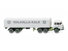 048801 - Wiking Model Walhalla Kalk Krupp 806 and Flatbed Trailer