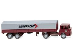 051407 - Wiking Model Zeitfracht Henschel Flatbed Tractor Trailer High Quality