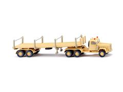 WIKING #051843 - 1957-71 Magirus Uranus Stanchion Trailer Truck in Sand Yellow