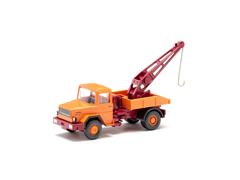 WIKING #063411 - Ulm Howler - Magirus Deutz Towing Vehicle in Orange and Red