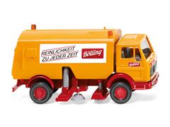 064205 - Wiking Model Bolling 1973 Mercedes Benz Street Sweeper High