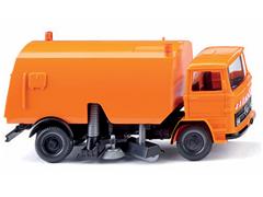WIKING #064206 - 1965-76 Mercedes-Benz Street Sweeper in Municipal Orange